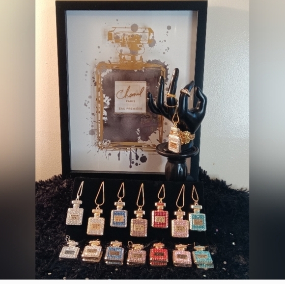 Jewelry - NWOT Handmade 3pc LUXURY FASHION ✨BLING✨ Necklace & Earrings Set